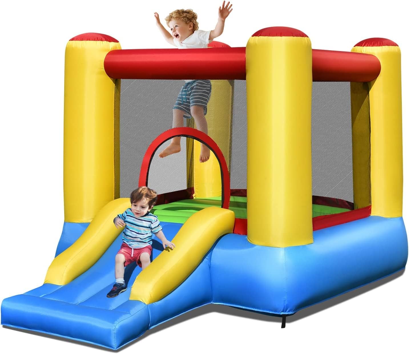 Costzon Inflables Para NiÃ±os PequeÃ±os Casa Inflable Para Rebotar