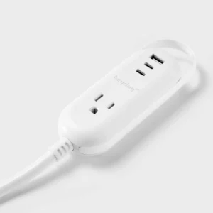 Alternative view of Cable de extensión de 6 pies con puertos USB y USB-C - Heyday