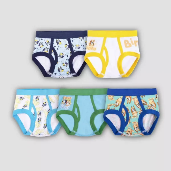 Paquete de 5 calzones para niño talla 4 marca Bluey