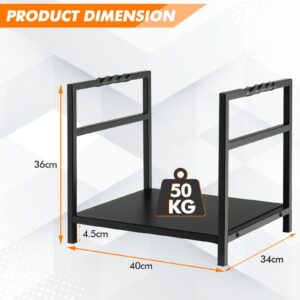 Alternative view of Estante para leña color negro marca Costway