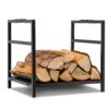Estante para leña color negro marca Costway