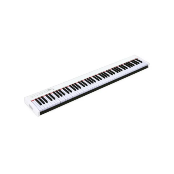 Teclado de Piano Portátil de 88 teclas color blanco marca Ergode