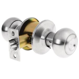 Cerradura para entrada, tipo oval, con 2 llaves - Marca Hermex