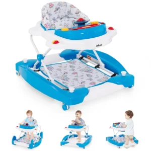 Andadera 5 en 1 ajustable con musica para bebés marca INFANS