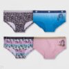 Paquete de 4 calzones para niña talla 10 - Marca Disney
