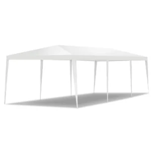 Alternative view of Carpa blanca de 10 x 30 pies con paredes marca Costway