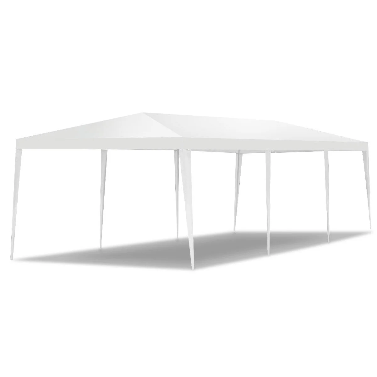 Carpa blanca de 10 x 30 pies con paredes marca Costway - Imagen 2