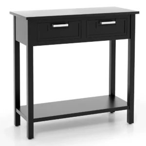 Mesa auxiliar para sofá con cajones de almacenamiento - Costway