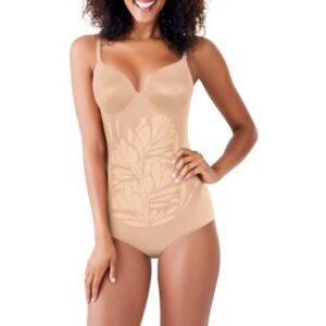 Body moldeador para mujer, color nude, talla XL - Marca Maidenform