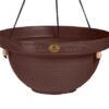 Maceta de red colgante de 34 cm color chocolate