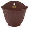 Maceta para pared de 23 cm color chocolate
