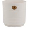 Maceta redonda Amalfi de 10.6 cm color blanco