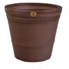 Maceta artesanal de 10 cm color chocolate