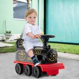 Alternative view of Tren eléctrico rojo montable para niños marca Costway