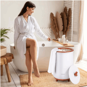 Alternative view of Calentador de toallas de 23 litros con 4 temporizadores, color cafe -