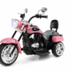 Motocicleta chopper de 6 V color rosa