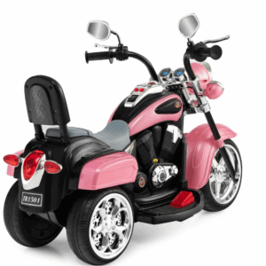 Alternative view of Motocicleta chopper de 6 V color rosa