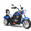 Motocicleta chopper electrica para niños color azul
