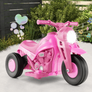 Alternative view of Motocicleta electrica de burbujas para niños color rosa