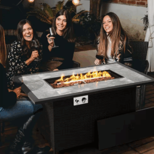 Alternative view of Mesa de patio con fogon incluido de 52"