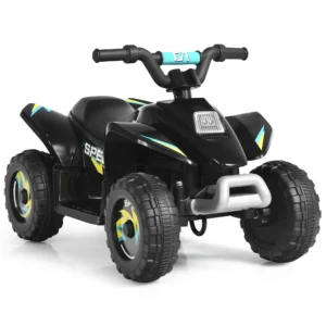 Cuatrimoto de juguete para niños de 3+ color negro -Costway