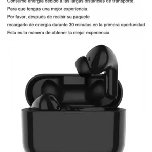 Alternative view of Audifonos bluetooth con estuche recargable color negro mate -Linkbits