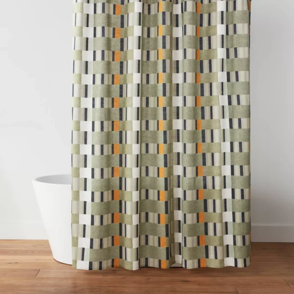 Cortina para baño de 183CM X 183CM marca Threshold