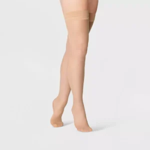 Medias altas color nude talla S/M para mujer marca A New Day