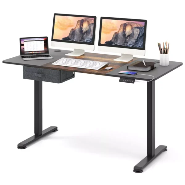 Escritorio eléctrico ajustable de 55” x 28” marca Tangkula