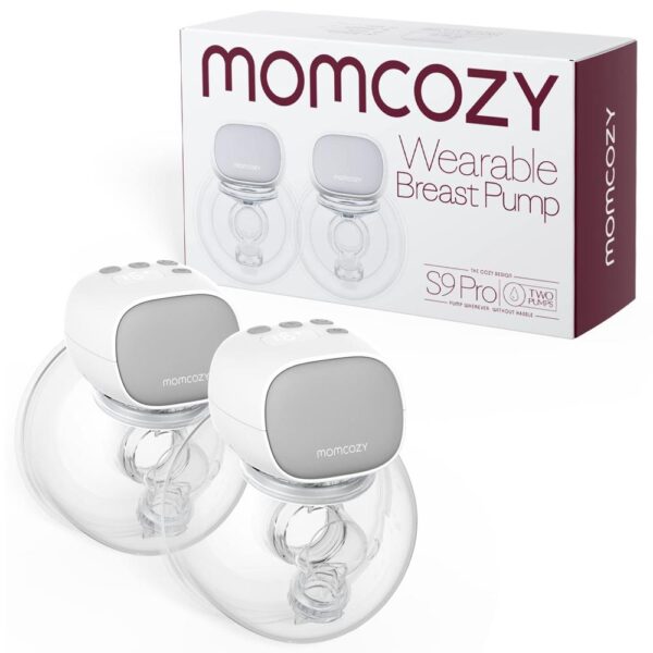 Juego de 2 Extractores de leche manos libres S9 Pro marca Momcozy