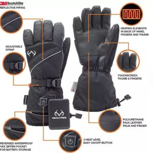 Alternative view of Guantes con calefaccion talla S / M unisex marca Realtree