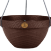 Maceta colgante de plástico de 26.5 cm color chocolate