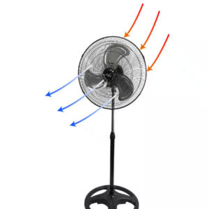 Alternative view of Ventilador de pedestal oscilante de 18" y altura ajustable -VIEAIR
