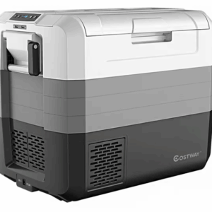 Nevera/Hielera portátil eléctrica de 70qt color blanco- Costway