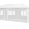 Carpa blanca de 4 paredes de 10x8.5x20 pies para bodas y eventos - Costway