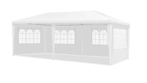 Carpa blanca de 4 paredes de 10x8.5x20 pies para bodas y eventos - Costway