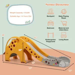 Alternative view of Juego de Resbaladilla/tobogán 3 en 1 para niños - Costway