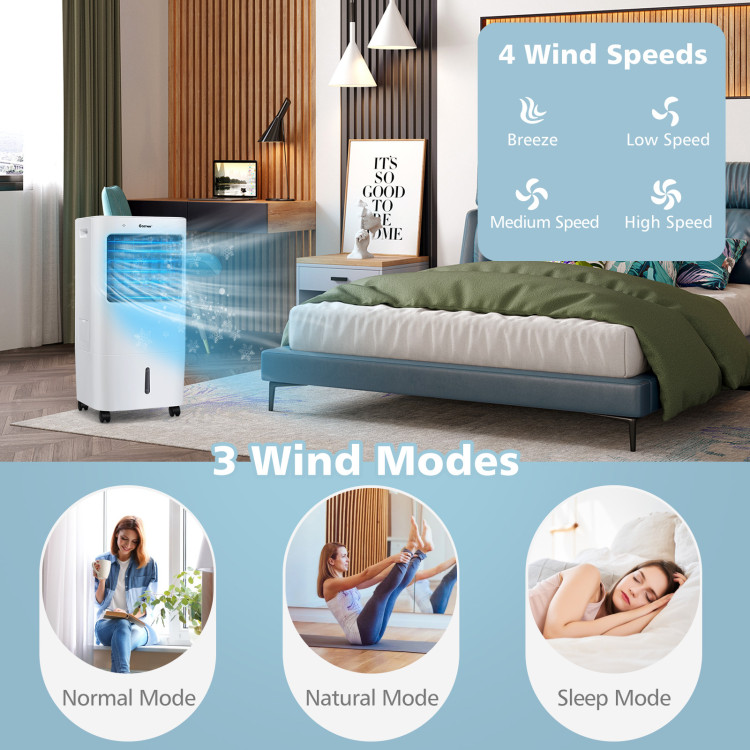 Ventilador evaporativo portátil 3 en 1 con control remoto -Costway - Imagen 2