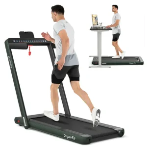 Caminadora  2 en 1 con pantalla dual marca Costway
