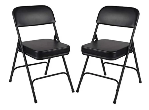 Par de sillas plegables color negro marca Oef Furnishings