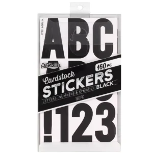 Letras/Stickers decorativas de 160 piezas 20 x 11,4 cm - ArtSkills