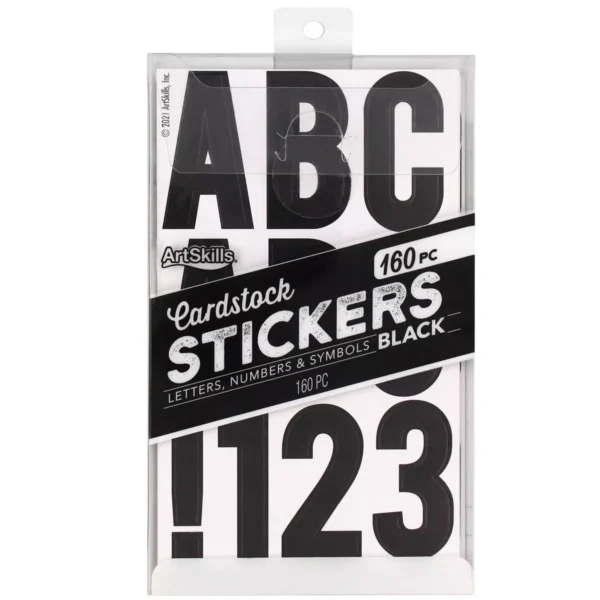Letras/Stickers decorativas de 160 piezas 20 x 11,4 cm - ArtSkills