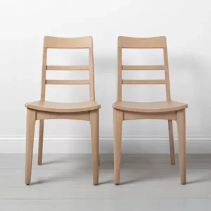 Juego de 2 sillas de comedor marca Hearth & Hand con magnolia