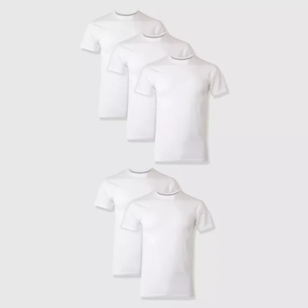 Paquete de 5 camisas Slim Fit para caballero talla XL marca Hanes Premium
