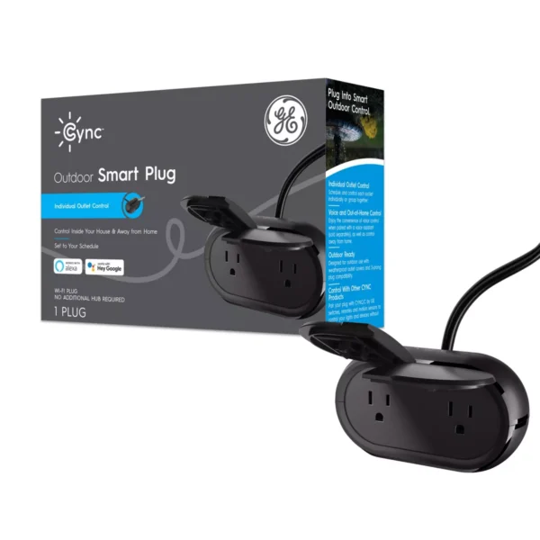 Enchufe inteligente para exteriores con Wi-Fi - GE CYNC