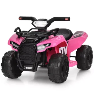 Cuatrimoto de juguete para niñas de 6 V con luces LED - Costway