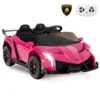 Carrito eléctrico Lamborghini 4x4 montable para niños con control remoto - Costway