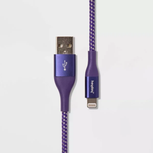 Cable de datos trenzado de Lightning a USB-A - heyday