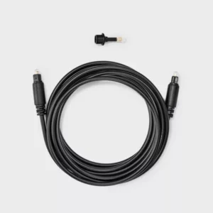 Cable de fibra óptica digital de 3 m con miniadaptador - Dealworthy