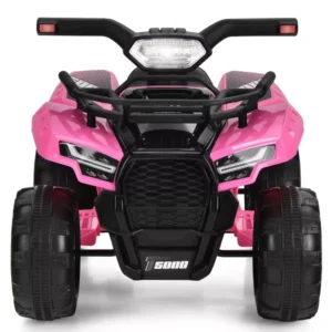 Alternative view of Cuatrimoto de juguete para niñas de 6 V con luces LED color rosa- Costway